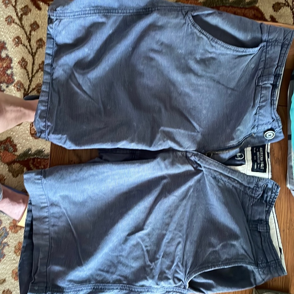 Blue man’s shorts. American eagle